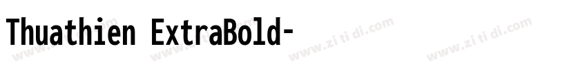 Thuathien ExtraBold字体转换